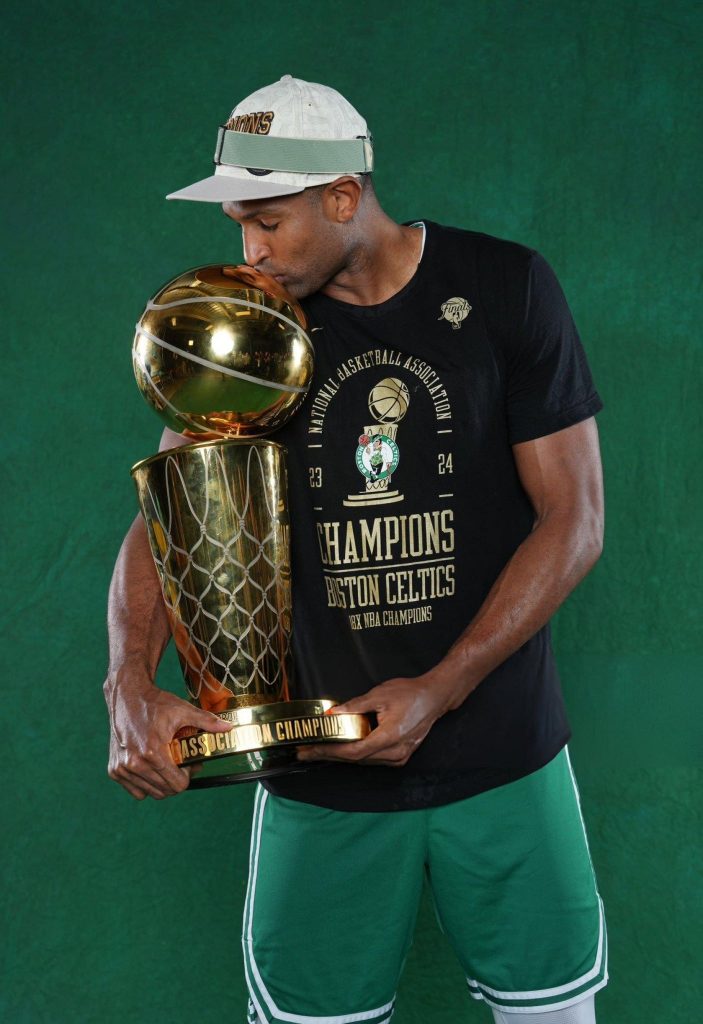 Al Horford, campeón de la NBA y uno de los jugadores más veteranos de la NBA 2024-2025.