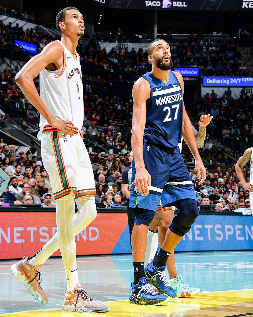 Rudy Gobert y Victor Wembanyama, ambos jugadores franceses, son dos de los jugadores más altos de la NBA temporada 2024-2025.