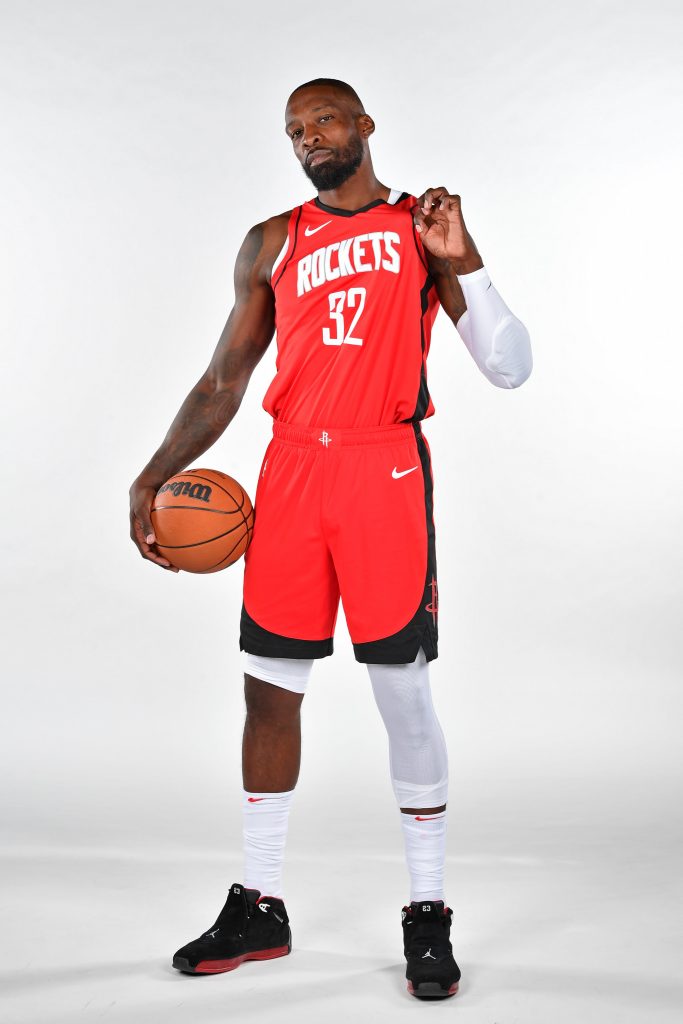 Jeff Green, jugador de Houston Rockets, uno de los jugadores más viejos de la NBA en la actualidad.