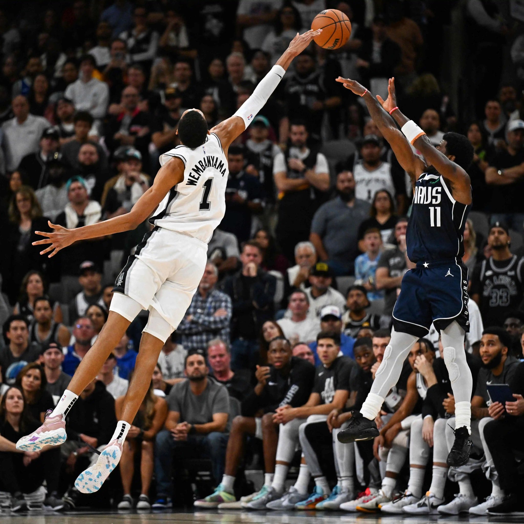 Victor Wembanyama, el jugador con más envergadura de la NBA temporada 2025-2026.