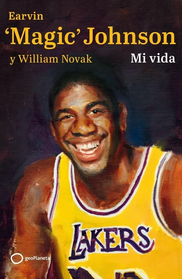 Portada del libro Mi vida, de "Magic" Johnson, un repaso a la carrera del legendario jugador de Los Angeles Lakers.