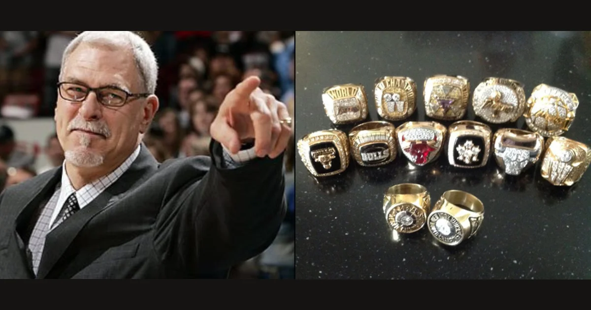 Phil Jackson, entrenador con m&aacute;s anillos en la historia de la NBA, con 11 campeonatos.
